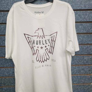 Hurley Graphic White T-Shirt Men’s Sz L